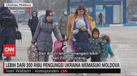 VIDEO: Lebih Dari 200 Ribu Pengungsi Ukraina Memasuki Moldova