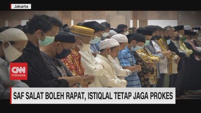 VIDEO: Saf Boleh Rapat, Istiqlal Tetap Jaga Prokes