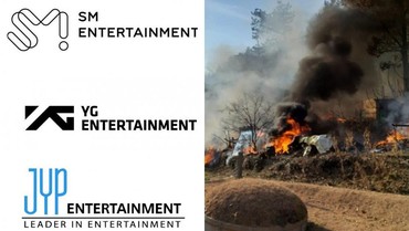 img-title SM, YG & JYP Gelontorkan Donasi Besar untuk Korban Kebakaran Hutan