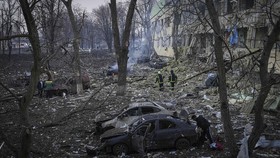FOTO: Hening Kota Mariupol Ukraina Usai Diserang Rusia