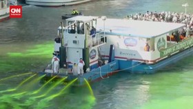 VIDEO: Sungai Chicago Berwarna Hijau Sambut Hari St. Patrick