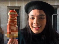 Jalan-jalan ke Belgia, YouTuber Mgdalena Cicip Wafel Bentuk Alat Kelamin!