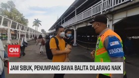 VIDEO: Jam Sibuk, Penumpang Bawa Balita Dilarang Naik KRL