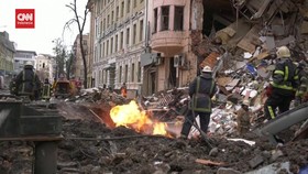 VIDEO: 2 Warga Sipil Tewas dalam Serangan Rudal Rusia di Kharkiv