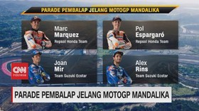 VIDEO: Daftar Pembalap MotoGP yang Ikut Parade dengan Jokowi