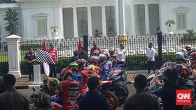 Jokowi Lepas Parade MotoGP di Jakarta