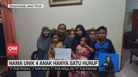 VIDEO: Nama Unik 4 Anak Hanya Satu Huruf