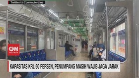 VIDEO: Kapasitas KRL 60 Persen, Penumpang Masih Wajib Jaga Jarak