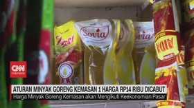 VIDEO: Aturan Minyak Goreng Kemasan 1 Harga Rp.14 Ribu Dicabut