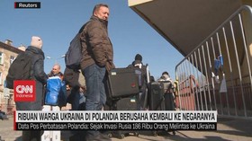 VIDEO: Ribuan Warga Ukraina di Polandia Berusaha Kembali ke Negaranya