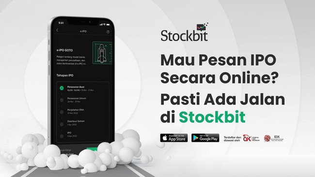 Stockbit bebaskan biaya broker dalam transaksi jual dan beli periode 10 - 19 Agustus 2022 akibat aplikasinya yang error.