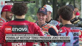 VIDEO: Suasana Hangat Pembalap MotoGP Temui Presiden Joko Widodo