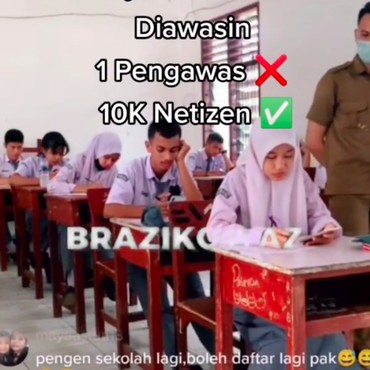 Ujian Sekolah Diawasi 10 Ribu Netizen, Murid Tak Bisa Berkutik