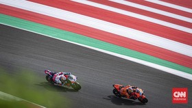 FOTO: Geber-geber Motor Cari Waktu Tercepat di FP2 MotoGP Mandalika