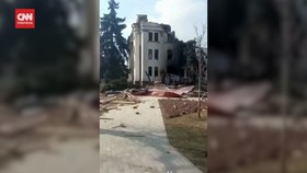VIDEO: Penampakan Hancur Lebur Teater Mariupol Ukraina Dirudal Rusia