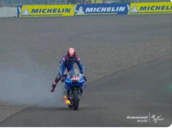 Drama Alex Rins di Mandalika, Testis Ikut Terbakar Saat Motor Berkobar?