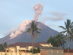 Potret Gunung Semeru Saat Semburkan Awan Panas