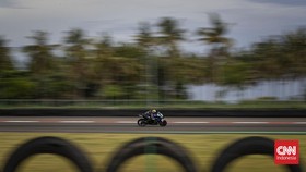 FOTO: Aksi Ciamik Quartararo Pole Position MotoGP Mandalika