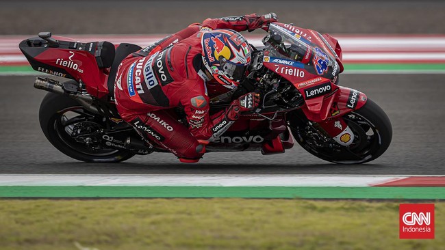Pembalap Ducati Jack Miller meraih pole position MotoGP San Marino 2022 di Sirkuit Misano, Minggu (4/9), usai jadi yang tercepat pada kualifikasi.
