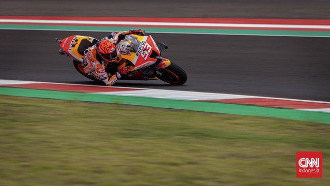 Marc Marquez berharap balapan MotoGP Mandalika 2022 berlangsung di atas lintasan yang basah tetapi cuaca di sirkuit kini justru cerah.