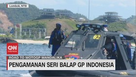 VIDEO: Pengamanan Seri Balap GP Indonesia