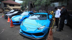 Motor dan Mobil Mewah Sitaan Doni Salmanan yang Dipindah ke Bandung