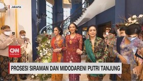 VIDEO: Prosesi Siraman dan Midodareni Putri Tanjung