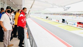 Jokowi Tepok Jidat, Berapa Kecepatan Pembalap MotoGP Mandalika?