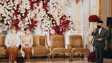 3 Pesan Hangat Ma'ruf Amin untuk Pengantin Baru, Putri Tanjung & Guinandra