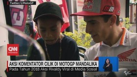 VIDEO: Aksi Komentator Cilik di MotoGP Mandalika