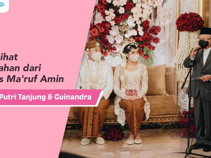 Ini Nasihat Pernikahan dari Wapres Ma'ruf Amin untuk Putri Tanjung & Guinandra