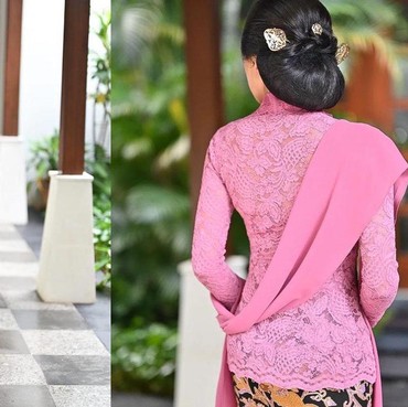 7 Potret Outfit Kebaya Maudy Ayunda Hadiri Pernikahan Putri Tanjung