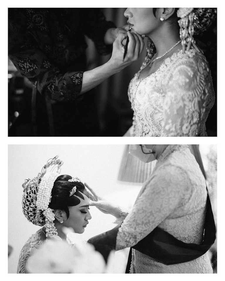 Putri Tanjung Detail penampilan Putri Tanjung saat akad nikah