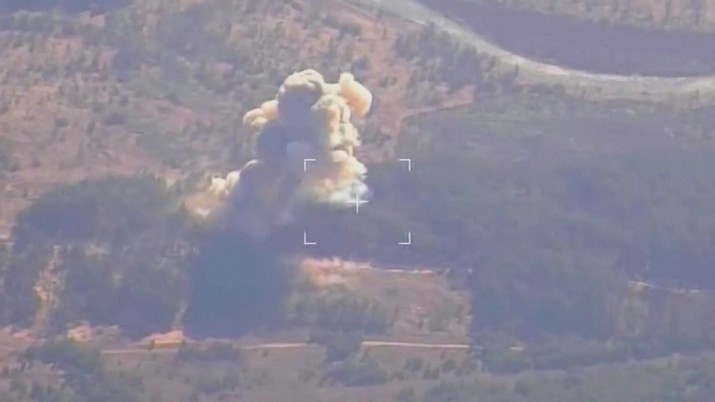 Serangan rudal hipersoni Kinzhal (Reuters TV)