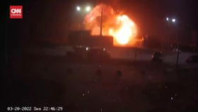 VIDEO: Detik-detik Ledakan Besar Terjadi di Pinggir Kyiv Ukraina