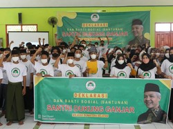 Dukung Ganjar Nyapres, Sejumlah Santri di Sumsel: Presiden Kito!