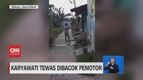 VIDEO: Karyawati Tewas Dibacok Pemotor