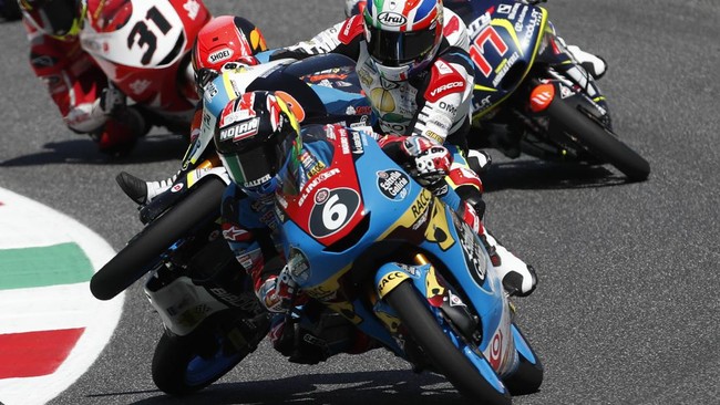Pembalap Moto3 asal Jepang, Ryusei Yamanaka, mengaku senang dapat sambal tabur usai tampil di Moto3 Mandalika 2022.
