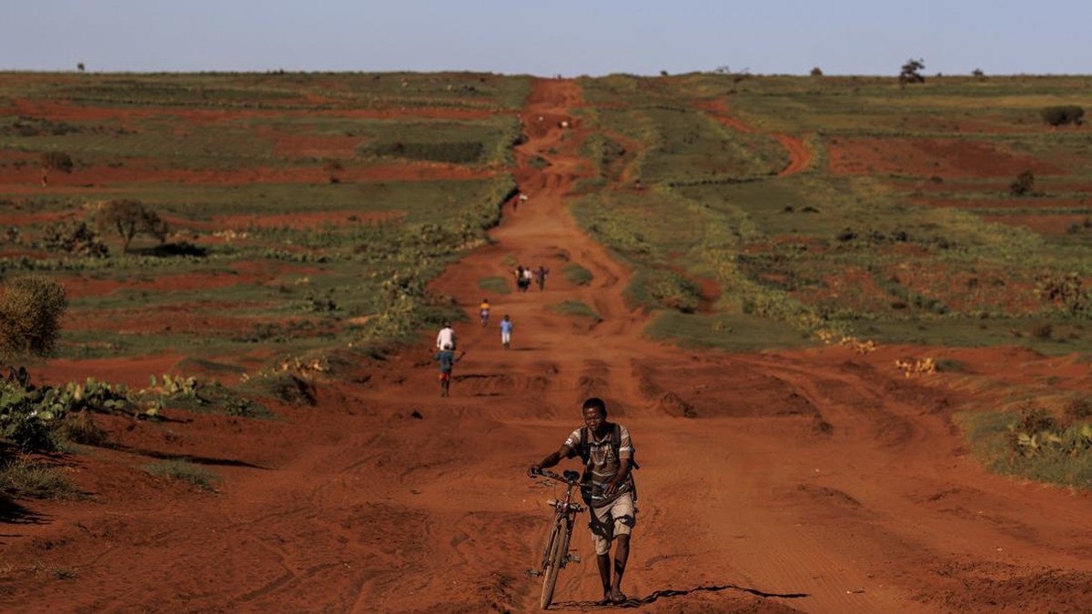 FOTO: Kekeringan di Madagaskar, Warga Makan Kaktus Liar untuk Bertahan