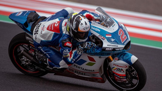 Pembalap Pertamina Mandalika SAG Team Moto2, Gabriel Rodrigo, menyebut Sirkuit Mandalika memiliki lintasan dan tempat yang luar biasa.