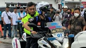 Kronologi Morbidelli Pinjam Motor Polisi Usai MotoGP Mandalika