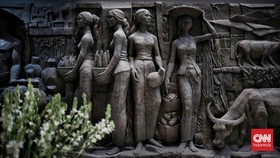 FOTO: Sarinah Pamerkan Relief Peninggalan Sukarno