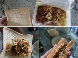 Waduh! Ada Sekte Makan Bubur Ayam ala Sandwich