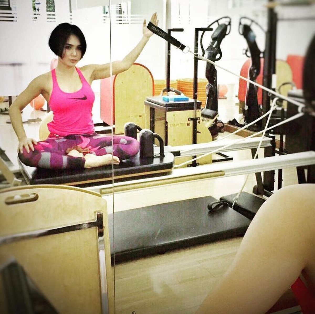 Potret Yuni Shara Saat Olahraga