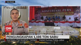 VIDEO: Polisi: Nilai Sabu yang Disita Mencapai Rp.1,4 Triliun
