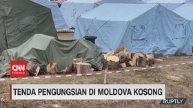 VIDEO: Tenda Pengungsian Warga Ukraina di Moldova Kosong