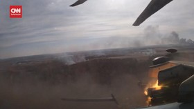 VIDEO: Serangan Udara Helikopter Tempur Rusia Serang Pasukan Ukraina