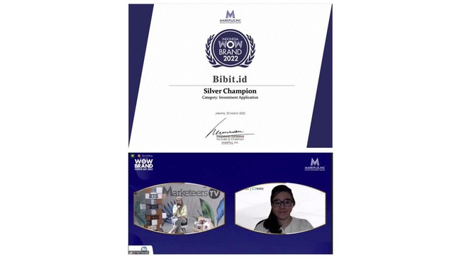 Aplikasi investasi Bibit.id kembali mendapatkan penghargaan nasional atas layanannya yang relevan dan solutif terhadap kebutuhan para pengguna.
