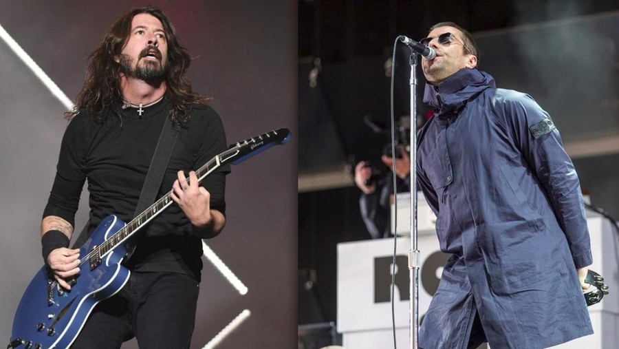 Dave Grohl dan Liam Gallagher