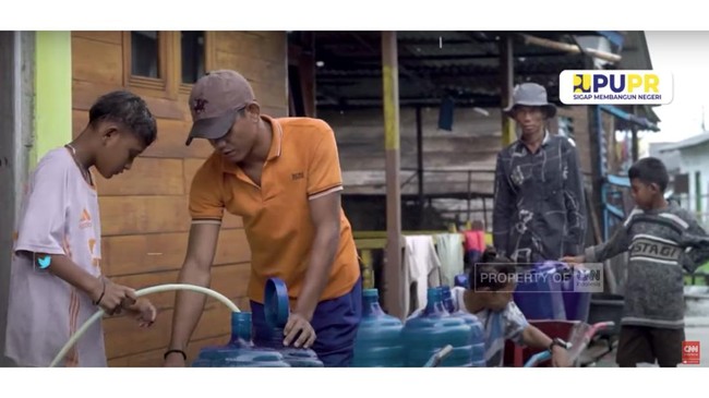 Kualitas hidup kian membaik sejak Sistem Penyediaan Air Minum, program yang digagas Ditjen Cipta Karya Kementerian PUPR, menjangkau Desa Perlis di Langkat.